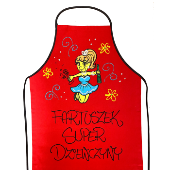 [Fb18] Fartuszek bawełniany FARTUSZEK SUPER DZIEWCZYNY